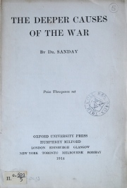 One of the many Oxford University pamphlets quickly produced to justify war.