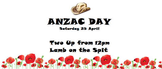 Contemporary ANZAC poster 2015.  And a good day will be had by all?