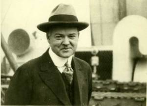 Herbert Hoover as Head of the self-styled Belgian Relief Agency.