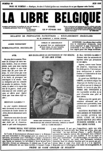 La Libre Belgique, lampooning General von Bissing