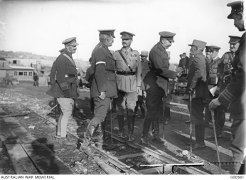 Kitchener conversing with French Allies