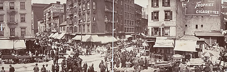 Lower East Side New York, a haven for Jewish immigrants in the first decade of the twentieth century.
