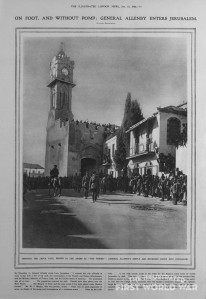 Famous picture of Allenby's modest entrance into Jerusalem