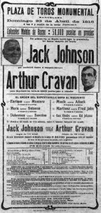 Poster for Cravan's 1916 fight in Spain 1916
