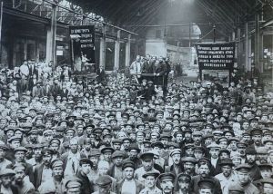 Putilov Factory meeting February 1917.