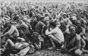 Russian prisoners captured by the Germans at Tannenberg