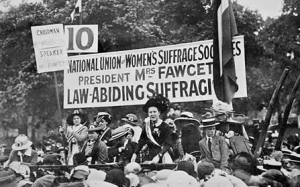 Millicent Fawcett as a Suffragette Leader.