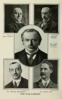 Lloyd George's War Cabinet met at least daily, sometime twice or three times in a day to focus solely on war issues. When other inputs were required then individuals like Arthur Balfour, Foreign Secretary would attend.